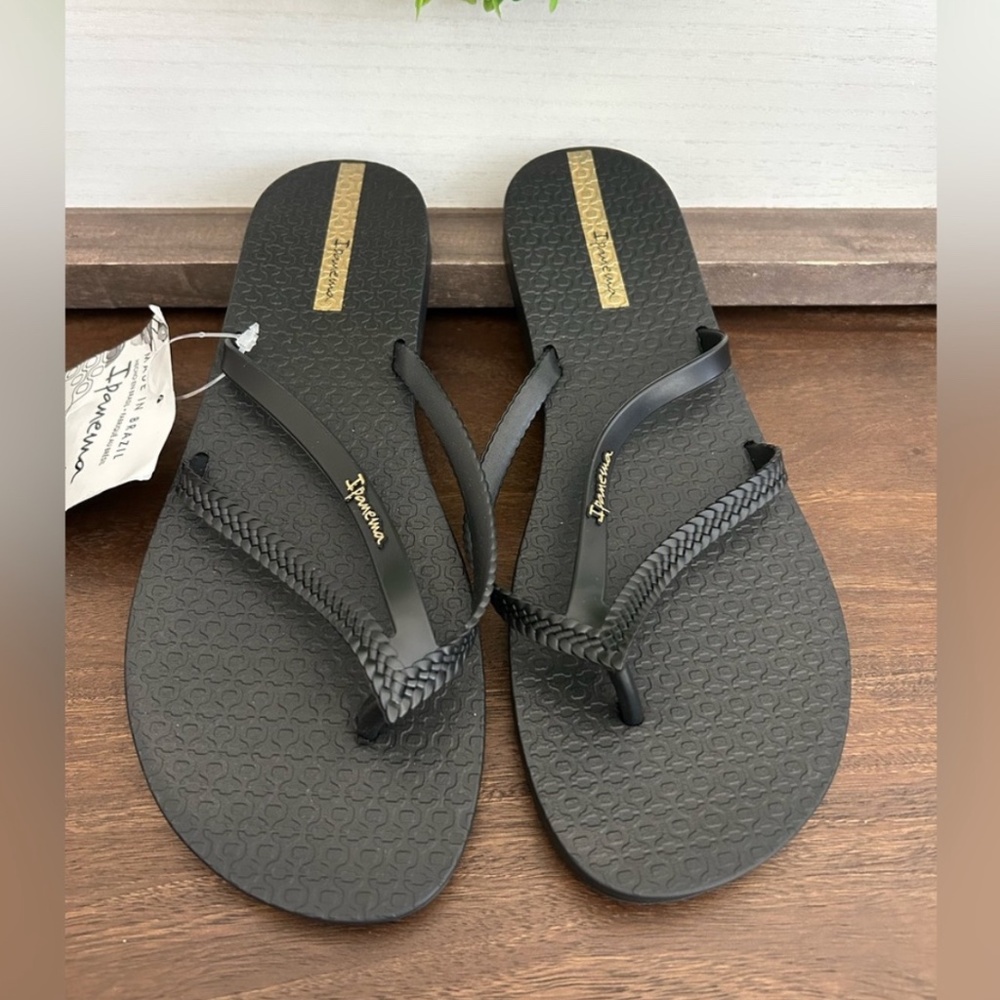 Ipanema Flip Flops Black - NEW Bossa Fem Sandal